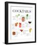 Cocktail Chart-Natalie Carpentieri-Framed Art Print