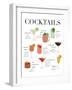 Cocktail Chart-Natalie Carpentieri-Framed Art Print