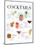 Cocktail Chart-Natalie Carpentieri-Mounted Art Print