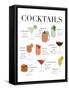 Cocktail Chart-Natalie Carpentieri-Framed Stretched Canvas