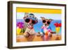 Cocktail Dogs-Javier Brosch-Framed Premium Photographic Print