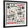 Cocktail Doodles, Hand Drawn Design Elements-Andriy Zholudyev-Framed Art Print