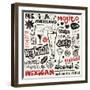 Cocktail Doodles, Hand Drawn Design Elements-Andriy Zholudyev-Framed Art Print