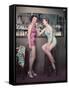 Cocktail Girls 1950S 3, 4-Charles Woof-Framed Stretched Canvas