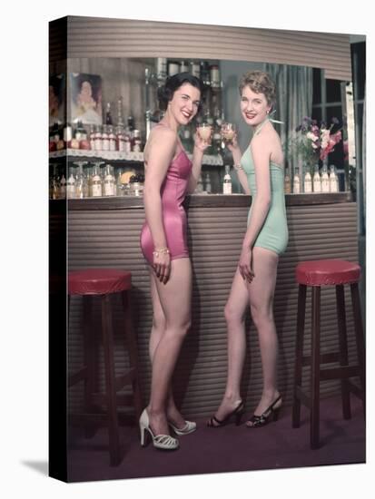 Cocktail Girls 1950S 4, 4-Charles Woof-Stretched Canvas