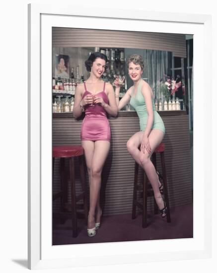 Cocktail Girls 1950s-Charles Woof-Framed Photographic Print