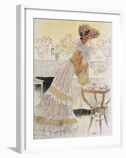 Cocktail Hour, 1901, France, 20th Century-null-Framed Giclee Print