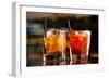 Cocktail in the Bar-maksheb-Framed Photographic Print