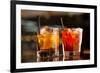 Cocktail in the Bar-maksheb-Framed Photographic Print