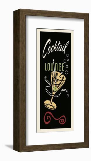 Cocktail Lounge-Retro Series-Framed Art Print