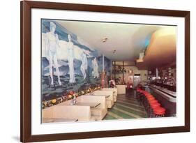 Cocktail Lounge-null-Framed Premium Giclee Print