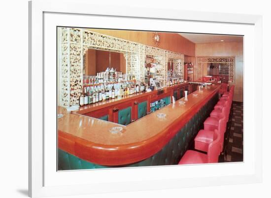 Cocktail Lounge-null-Framed Premium Giclee Print