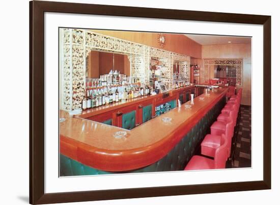 Cocktail Lounge-null-Framed Premium Giclee Print