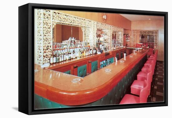 Cocktail Lounge-null-Framed Stretched Canvas