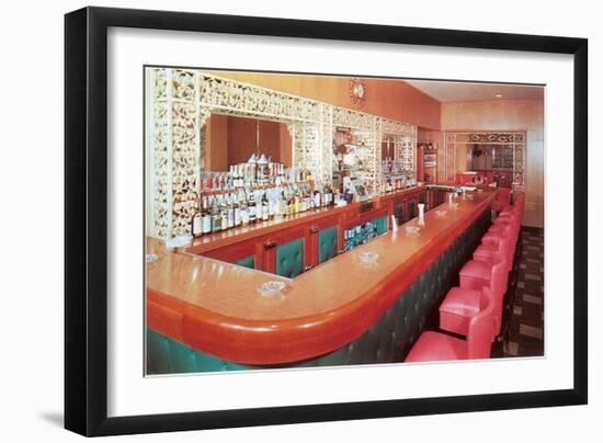 Cocktail Lounge-null-Framed Art Print