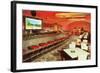 Cocktail Lounge-null-Framed Art Print