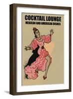 Cocktail Lounge-null-Framed Art Print