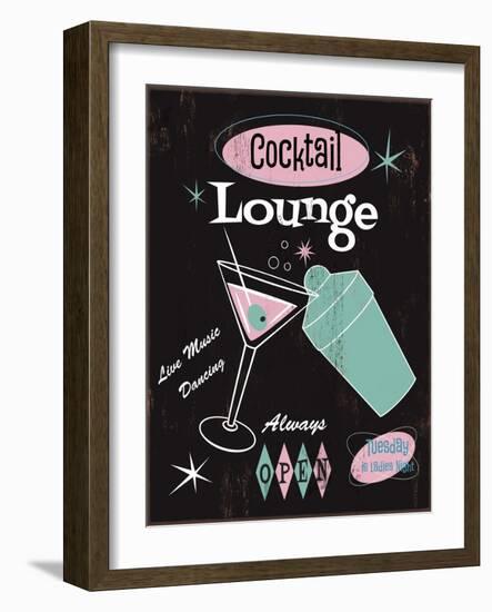 Cocktail Lounge-Fiona Stokes-Gilbert-Framed Giclee Print