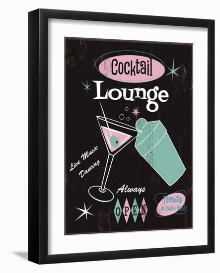 Cocktail Lounge-Fiona Stokes-Gilbert-Framed Giclee Print