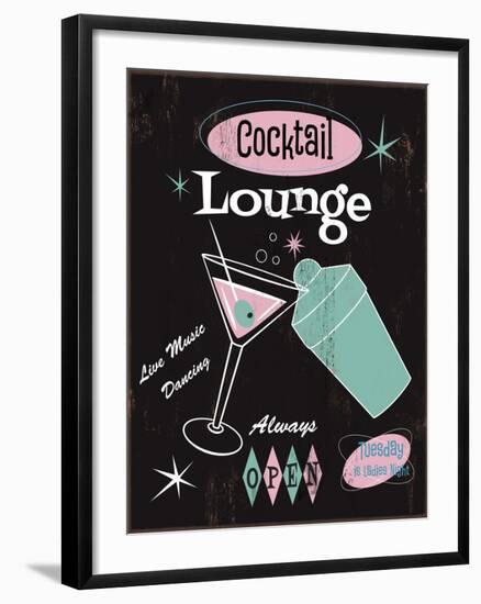 Cocktail Lounge-Fiona Stokes-Gilbert-Framed Giclee Print