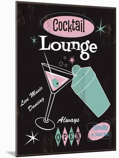 Cocktail Lounge-Fiona Stokes-Gilbert-Mounted Giclee Print