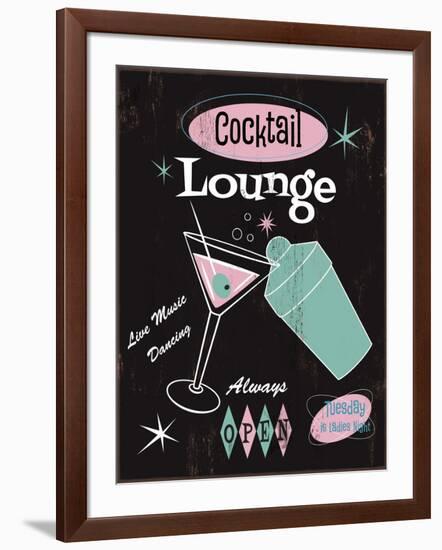 Cocktail Lounge-Fiona Stokes-Gilbert-Framed Giclee Print