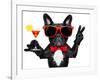 Cocktail Party Dog-Javier Brosch-Framed Photographic Print