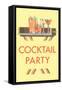 Cocktail Party, Drinks-null-Framed Stretched Canvas