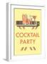 Cocktail Party, Drinks-null-Framed Art Print