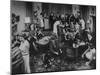 Cocktail Party in the Home of Mrs. R. Craig Montgomery-Yale Joel-Mounted Photographic Print