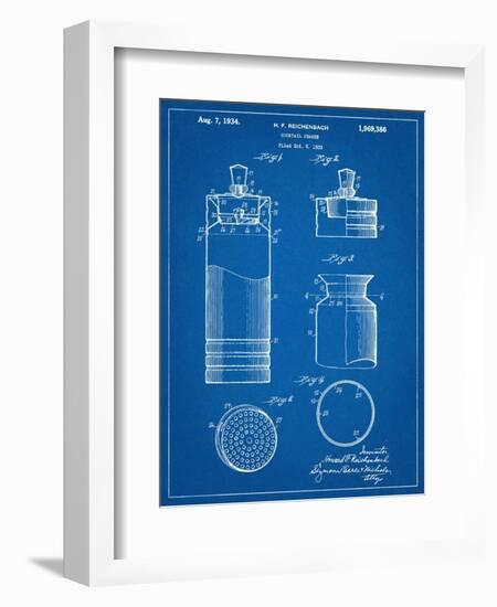 Cocktail Shaker Construction Patent-null-Framed Art Print