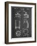 Cocktail Shaker Construction Patent-null-Framed Art Print