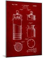Cocktail Shaker Construction Patent-Cole Borders-Mounted Art Print