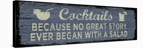 Cocktail Sign I-Erin Clark-Stretched Canvas