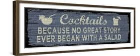 Cocktail Sign I-Erin Clark-Framed Giclee Print