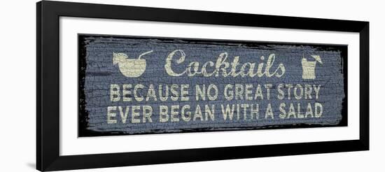 Cocktail Sign I-Erin Clark-Framed Giclee Print