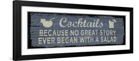 Cocktail Sign I-Erin Clark-Framed Giclee Print