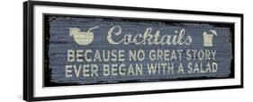 Cocktail Sign I-Erin Clark-Framed Giclee Print