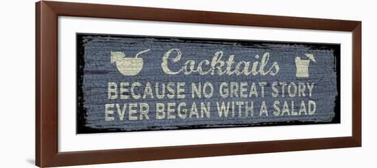 Cocktail Sign I-Erin Clark-Framed Giclee Print