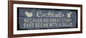 Cocktail Sign I-Erin Clark-Framed Giclee Print