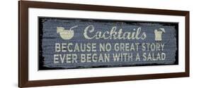 Cocktail Sign I-Erin Clark-Framed Giclee Print