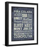 Cocktail Sign II-Erin Clark-Framed Giclee Print