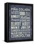 Cocktail Sign II-Erin Clark-Framed Stretched Canvas