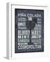 Cocktail Sign III-Erin Clark-Framed Giclee Print