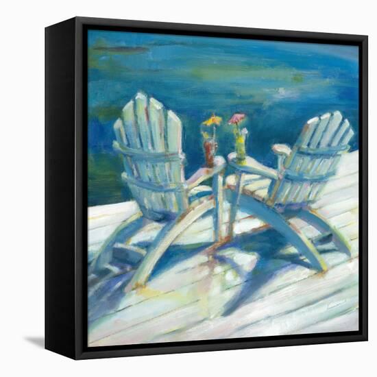 Cocktails at the Beach-Marita Freeman-Framed Stretched Canvas