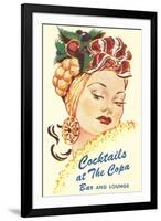 Cocktails at the Copa, Latin Bombshell, Graphics-null-Framed Art Print