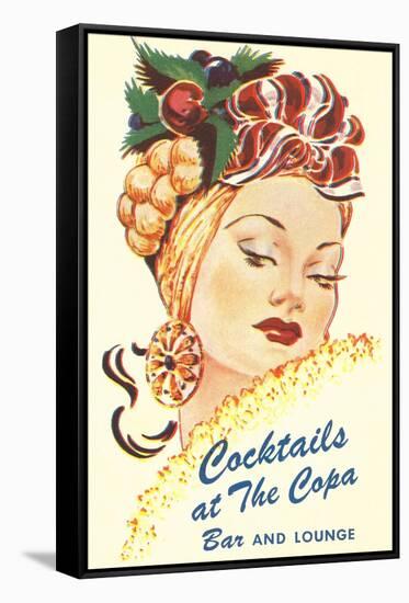 Cocktails at the Copa, Latin Bombshell, Graphics-null-Framed Stretched Canvas