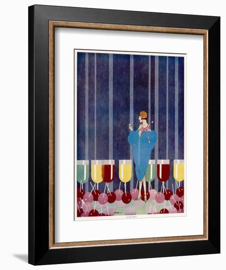 Cocktails by Baird-null-Framed Art Print