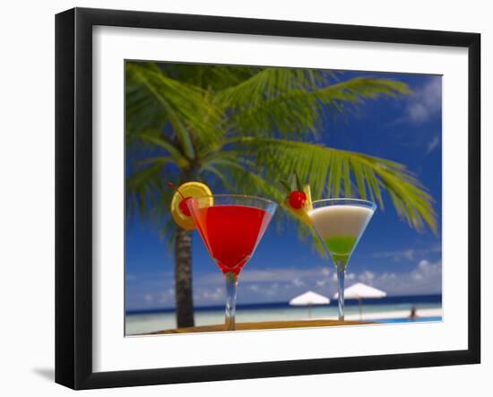 Cocktails by the Pool-Papadopoulos Sakis-Framed Photographic Print