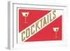 Cocktails, Gibsons-null-Framed Art Print